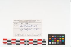Etikett zu Eisenschwert (NHMW-PRAE-085772)